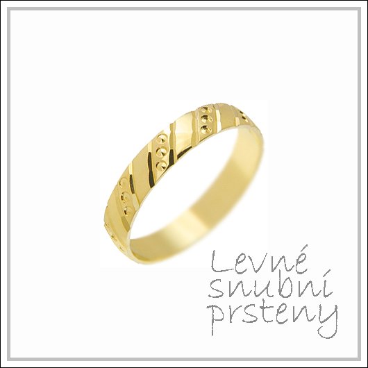 Snubní prsteny LSP 1204 žluté zlato