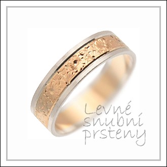 Snubní prsteny LSP 1212 kombinované zlato