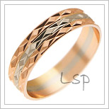 Snubní prsteny LSP 1216 kombinované zlato