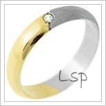 Snubní prsteny LSP 1224 - kombinované zlato