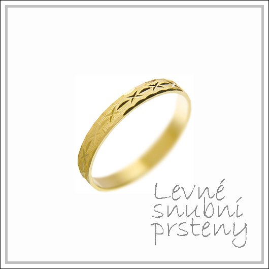 Snubní prsteny LSP 1228 žluté zlato