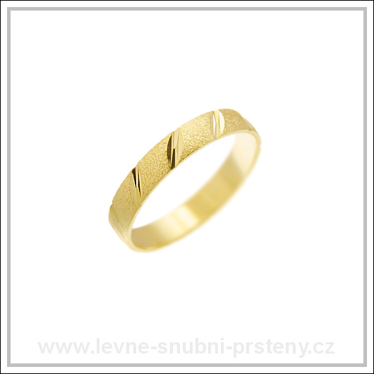 Snubní prsteny LSP 1229 žluté zlato