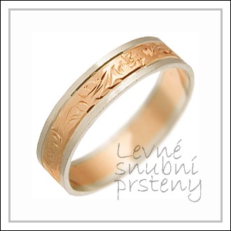 Snubní prsteny LSP 1239 kombinované zlato