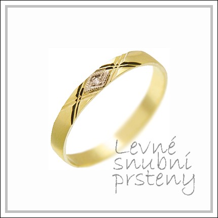 Snubní prsteny LSP 1242 žluté zlato