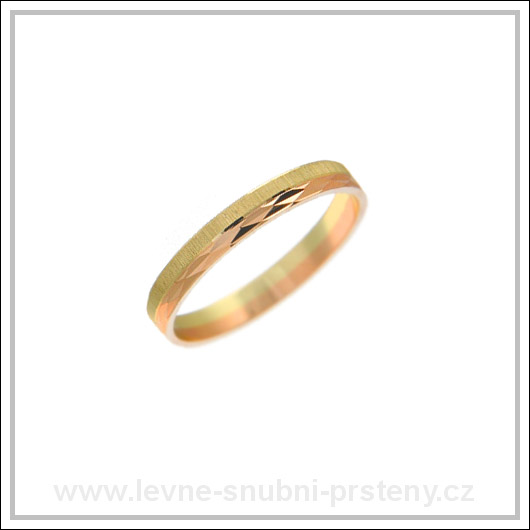 Snubní prsteny LSP 1243 kombinované zlato