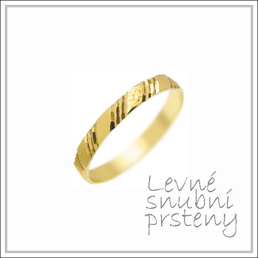Snubní prsteny LSP 1256 žluté zlato