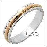 Snubní prsteny LSP 1263 kombinované zlato