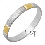 Snubní prsteny LSP 1268 kombinované zlato