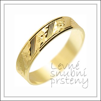 Snubní prsteny LSP 1269 žluté zlato