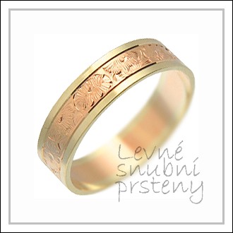 Snubní prsteny LSP 1273 kombinované zlato
