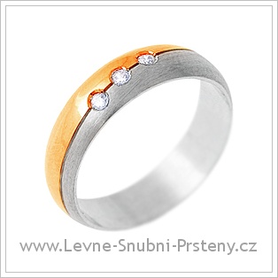 Snubní prsteny LSP 1289 - kombinované zlato