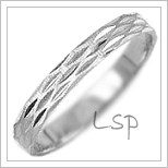 Snubní prsteny LSP 1311b bílé zlato
