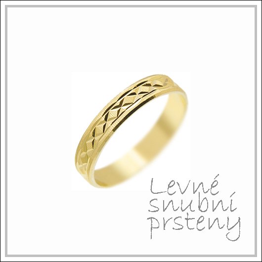 Snubní prsteny LSP 1313 žluté zlato