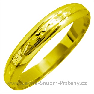 Snubní prsteny LSP 1316 žluté zlato