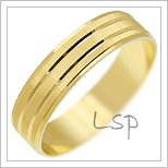 Snubní prsteny LSP 1318 žluté zlato