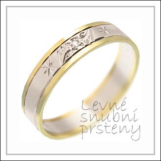 Snubní prsteny LSP 1322 kombinované zlato