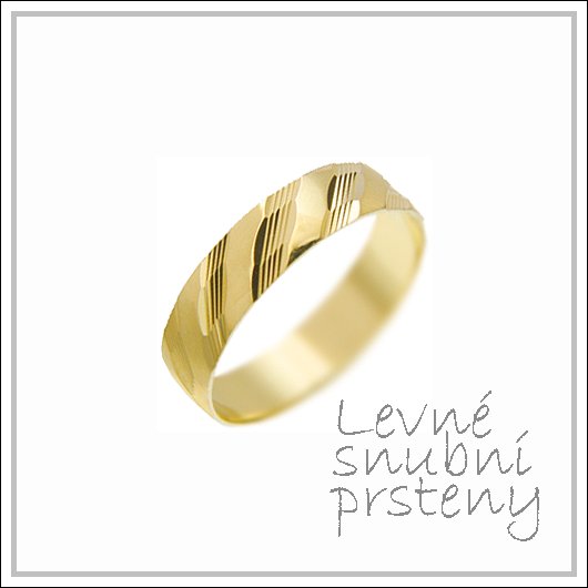 Snubní prsteny LSP 1339 žluté zlato