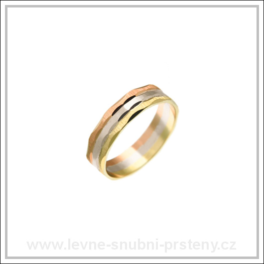 Snubní prsteny LSP 1343 kombinované zlato