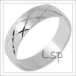 Snubní prsteny LSP 1347 - bílé zlato