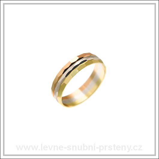 Snubní prsteny LSP 1352 kombinované zlato