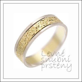Snubní prsteny LSP 1355 kombinované zlato