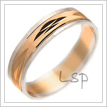 Snubní prsteny LSP 1361 kombinované zlato