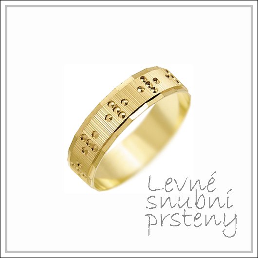 Snubní prsteny LSP 1371 žluté zlato