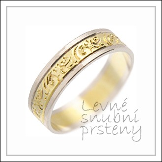 Snubní prsteny LSP 1374 kombinované zlato