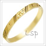 Snubní prsteny LSP 1394 žluté zlato
