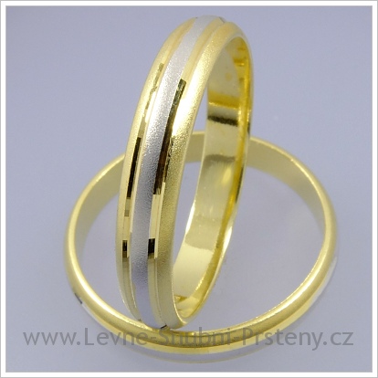 Snubní prsteny LSP 1401 kombinované zlato