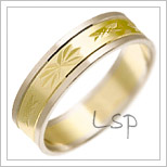 Snubní prsteny LSP 1403 kombinované zlato