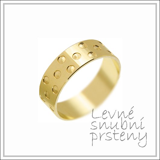 Snubní prsteny LSP 1407 žluté zlato