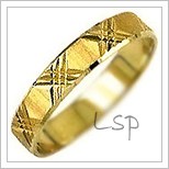 Snubní prsteny LSP 1422 žluté zlato