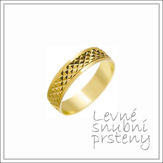 Snubní prsteny LSP 1424 žluté zlato