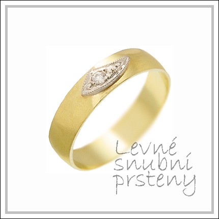 Snubní prsteny LSP 1426 žluté zlato