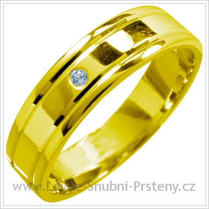 Snubní prsteny LSP 1435 žluté zlato