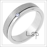 Snubní prsteny LSP 1436 - bílé zlato