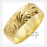 Snubní prsteny LSP 1437 žluté zlato