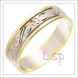 Snubní prsteny LSP 1443 kombinované zlato