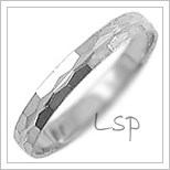 Snubní prsteny LSP 1446b bílé zlato