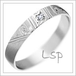 Snubní prsteny LSP 1451 bílé zlato