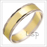 Snubní prsteny LSP 1455 kombinované zlato