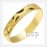 Snubní prsteny LSP 1458 žluté zlato