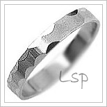Snubní prsteny LSP 1464b bílé zlato