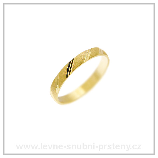 Snubní prsteny LSP 1466 žluté zlato