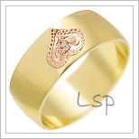Snubní prsteny LSP 1468 žluté zlato