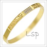 Snubní prsteny LSP 1472 žluté zlato