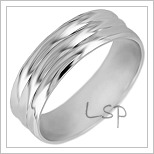 Snubní prsteny LSP 1479b bílé zlato
