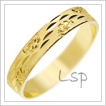 Snubní prsteny LSP 1480 žluté zlato