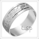 Snubní prsteny LSP 1481 bílé zlato